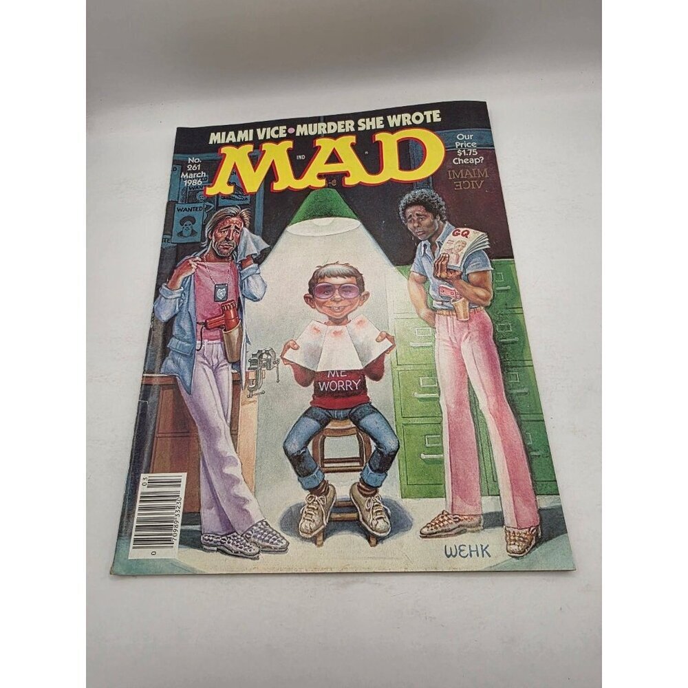MAD Magazine March 1986 #261 Miami Vice Murder She Wrote Al Jaffee EC Comics